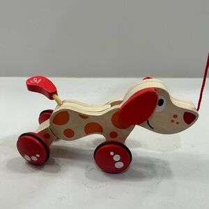 Hape - Walk-A-Long Puppy Wooden Pull Toy